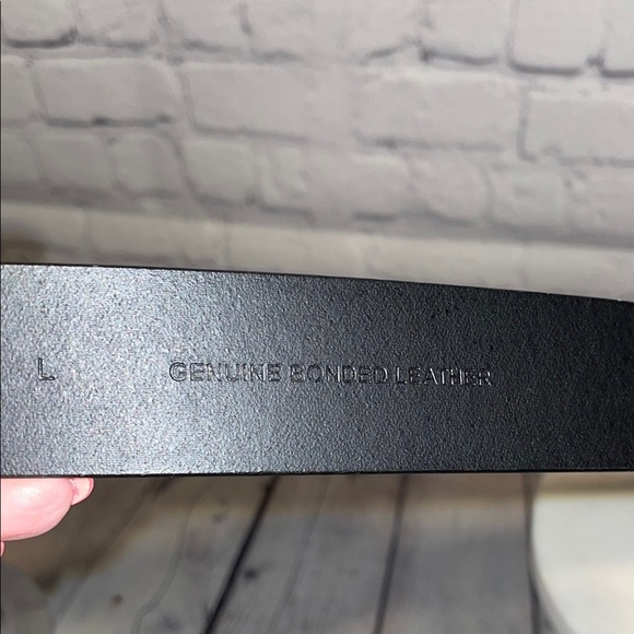 Denim & Supply Ralph Lauren Black Belt with Silver Ring Buckle SzL main image 4